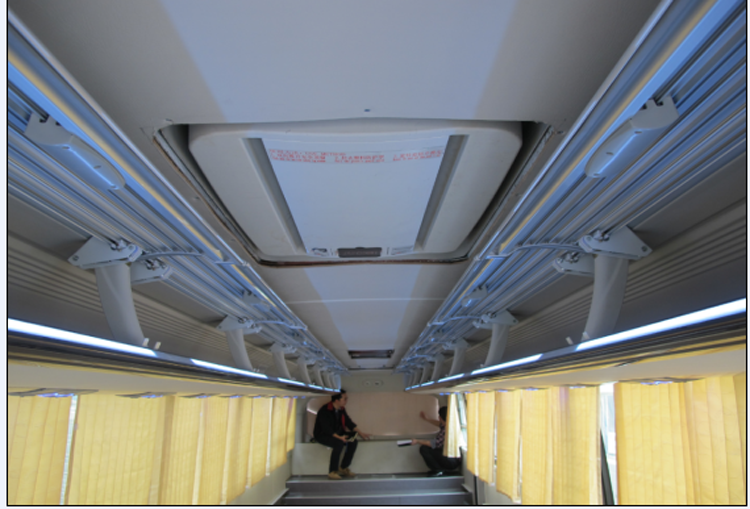 luggage racks,bus interior component front roof rear roof