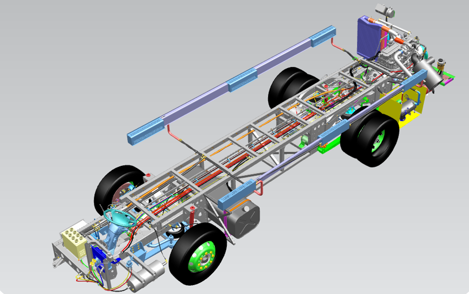 Chssis design project for kinds of different bus and coach