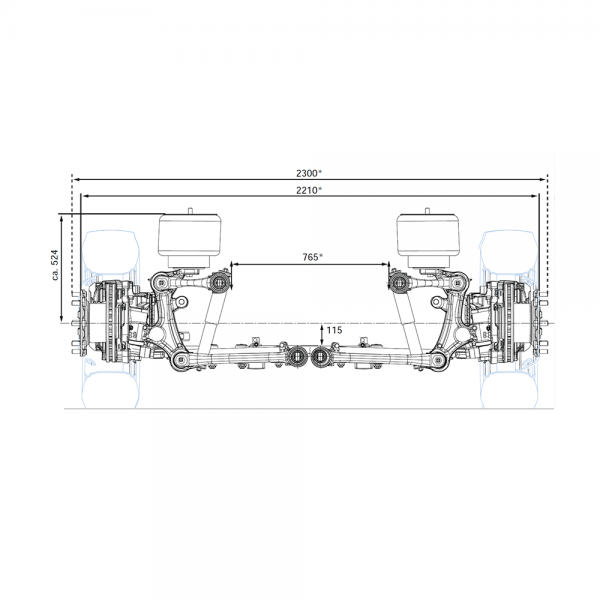 Front Axle System-RL 55 EC