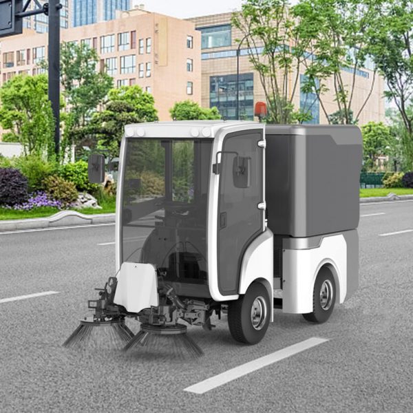 VD18 Unmanned Electric Road Sweeper With High Pressure Cleaning
