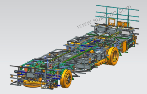 Robust and Agile: 120KW EV Chassis with 0-2500RPM Speed Range