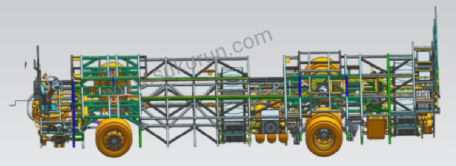 Robust and Agile: 120KW EV Chassis with 0-2500RPM Speed Range