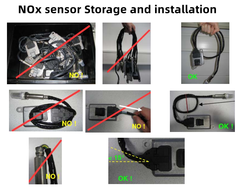 Genuine Nox sensor 5WK97104A For Continental 24V Uninox sensor-Sukorun