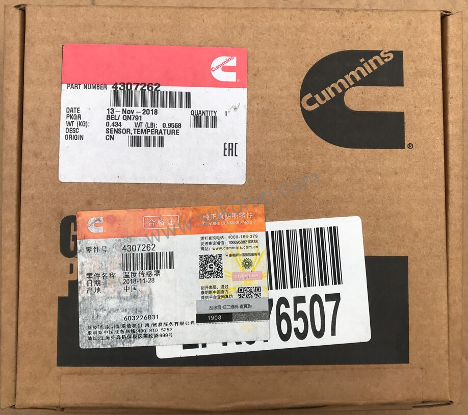 Genuine Exhaust Temperature Sensor 4307262 for Cummins