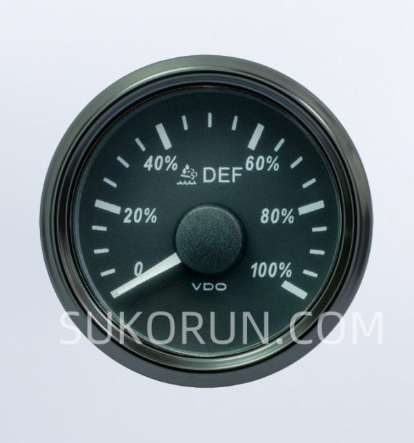VDO SingleViu DEF Concentration Gauge 0 -100% Black 52 Mm 2 1/16in   A2C3832760001/A2C3833550001