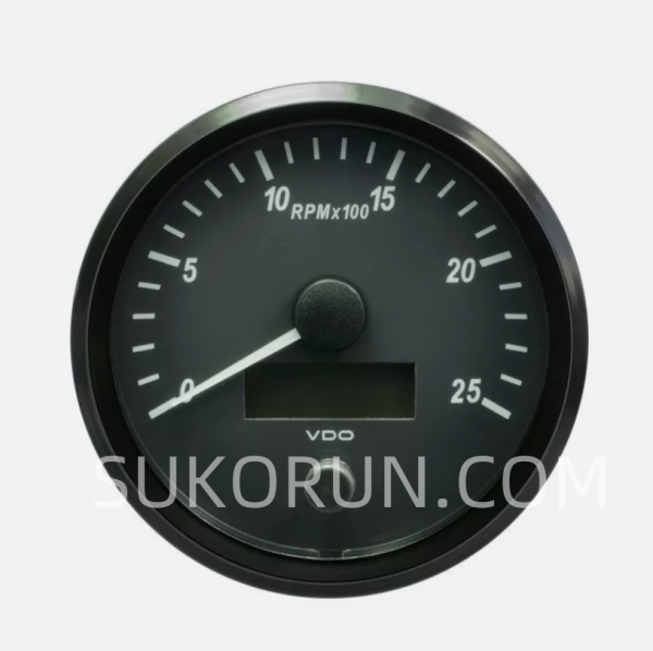 VDO 15bar Brake Pressure Gauge  Black 52Mm 2 1/16in A2C3833450001