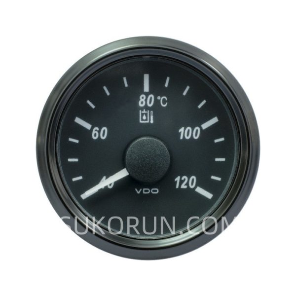 VDO 120°C Hydraulic Oil Temperature Gauge Black 52MM 2 1/16in A2C3833510001/A2C3833380001