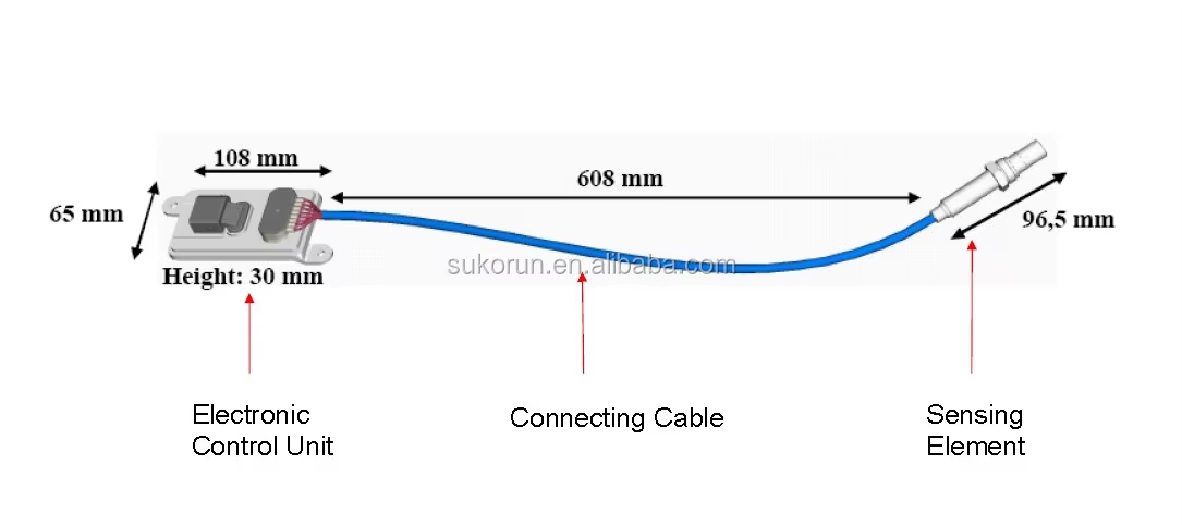 8983528480 NOx Sensor for ISUZU Euro VI Vehicles-Sukorun